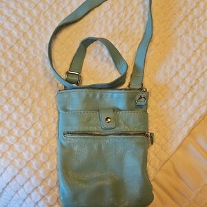 Stylish Blue Roots Crossbody Bag